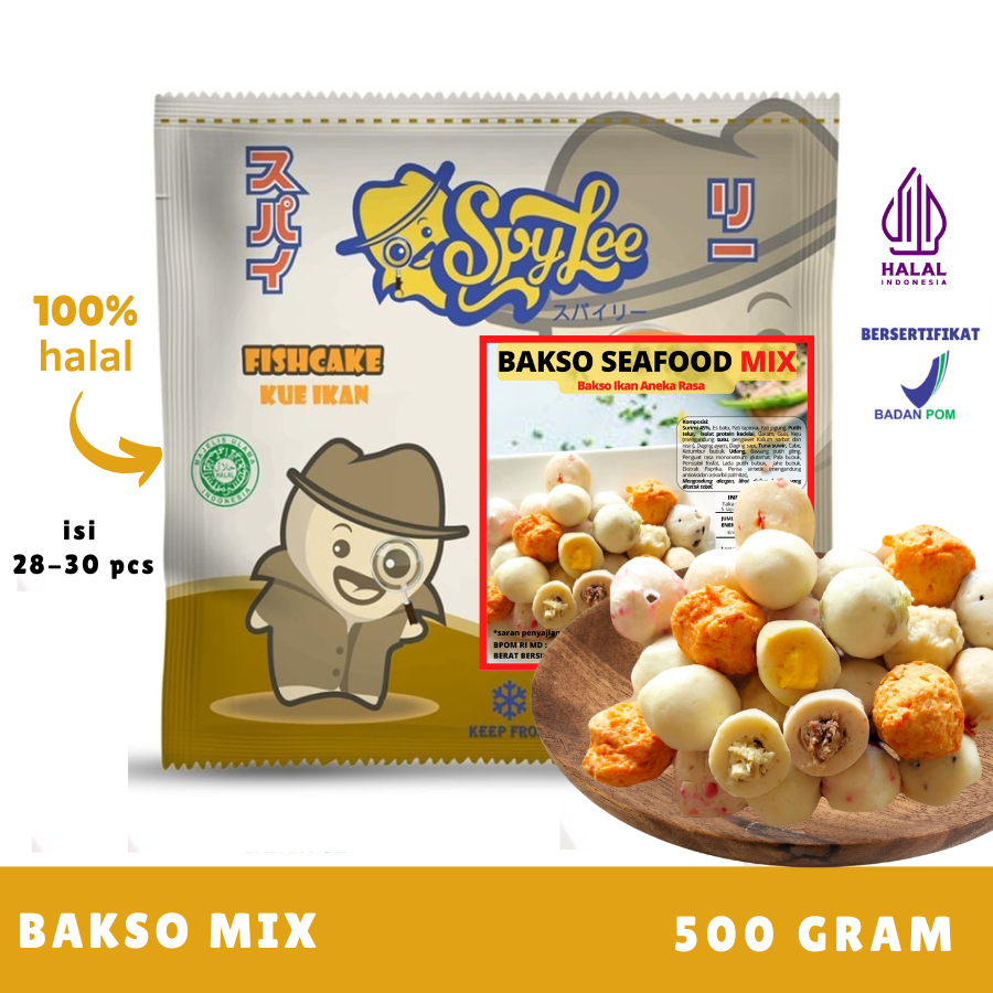 

Spylee Bakso Mix HALAL BPOM DISKON TERMURAH FROZEN FOOD