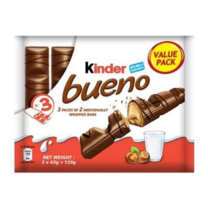 

Kinder Bueno with Milk & Hazelnut Value Pack