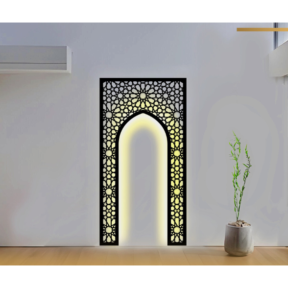 Mihrab Mushola Rumah Islamic + LED | MADINAH