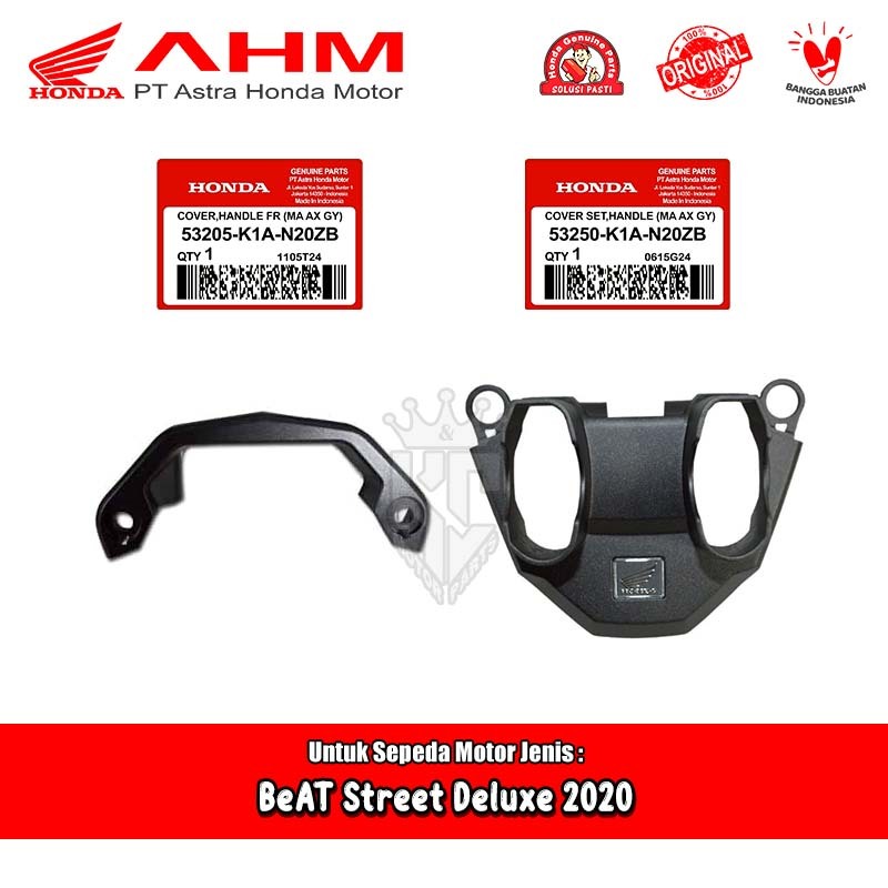 Cover Dudukan Tapak Stang Honda BeAT Street Deluxe LED 2020 Original AHM 53205 53250-K1A-N20ZB