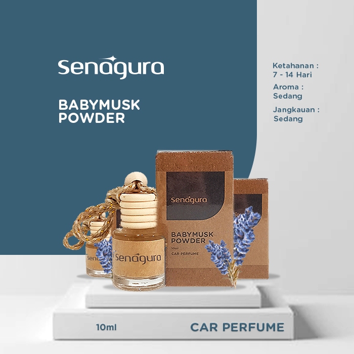 Parfum Mobil Gantung Pengharum Mobil Senagura Baby Musk Powder