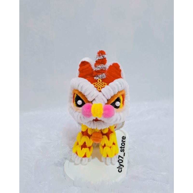 Barongsai Mini Kawat Bulu/miniatur Barongsai
