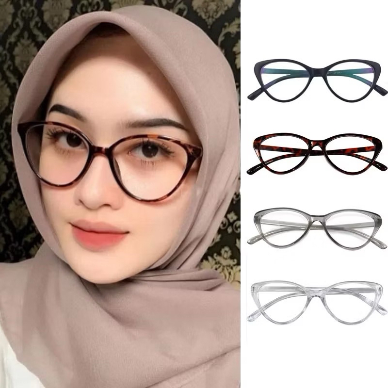 Kacamata Retro Terbaru Cat Eye Wanita Import Kacamata Fashion Fuji