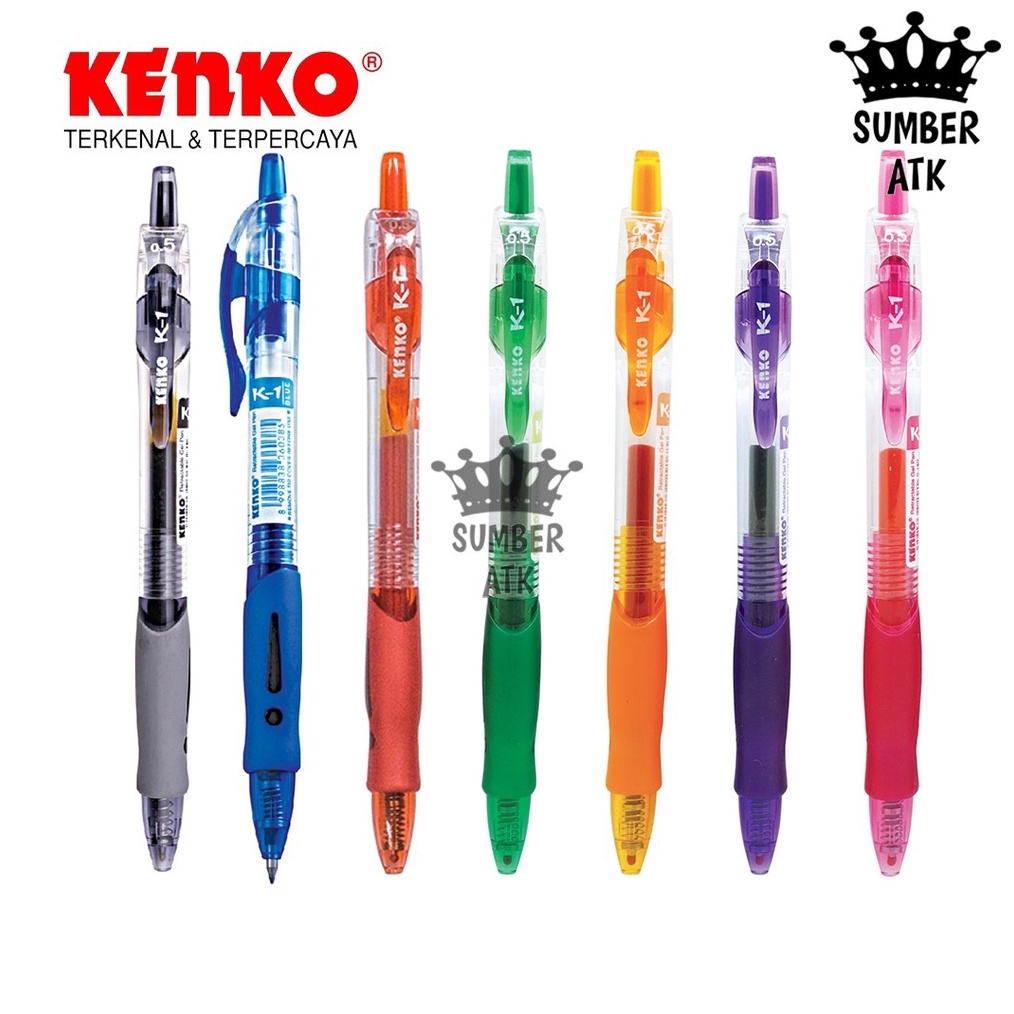 

Diskon 2 Produk Pilihan GEL PEN K1 K1 KENKO Retractable Hitam Biru Merah Pink Hijau ungu orange Pena Pulpen