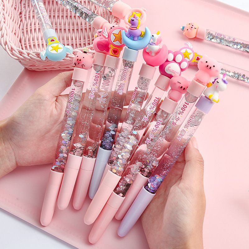 

Promo Terbatas Pulpen Tinta Dengan Motif Air GliterPena Air Gliter Karakter Lucu