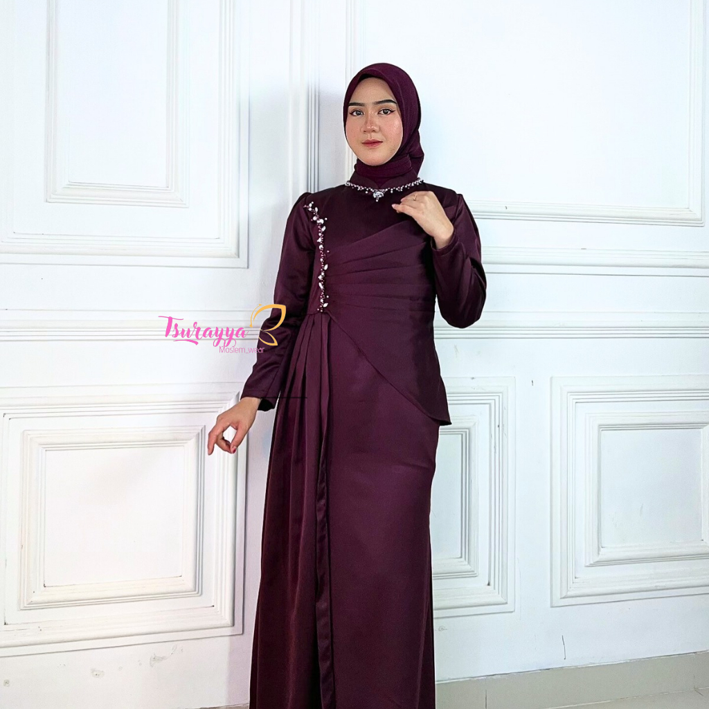 Tiara dress kondangan- dress mermaid terbaru -dress wisuda rok duyung