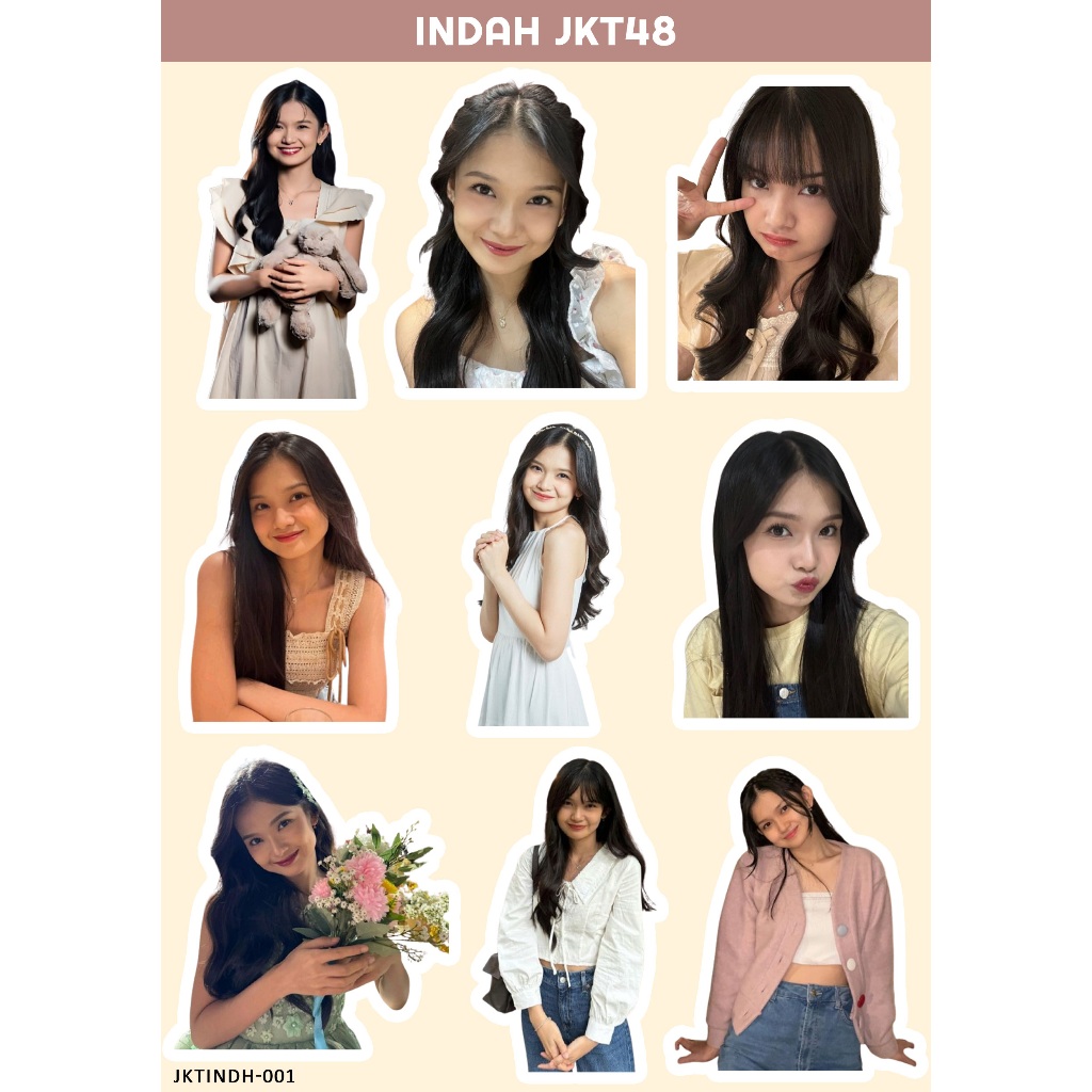 INDAH STIKER JKT 48 I STIKER JKT 48 I JKT 48 NEW ERA I STIKER INDAH JKT48 I STIKER HOLOGRAM JKT48