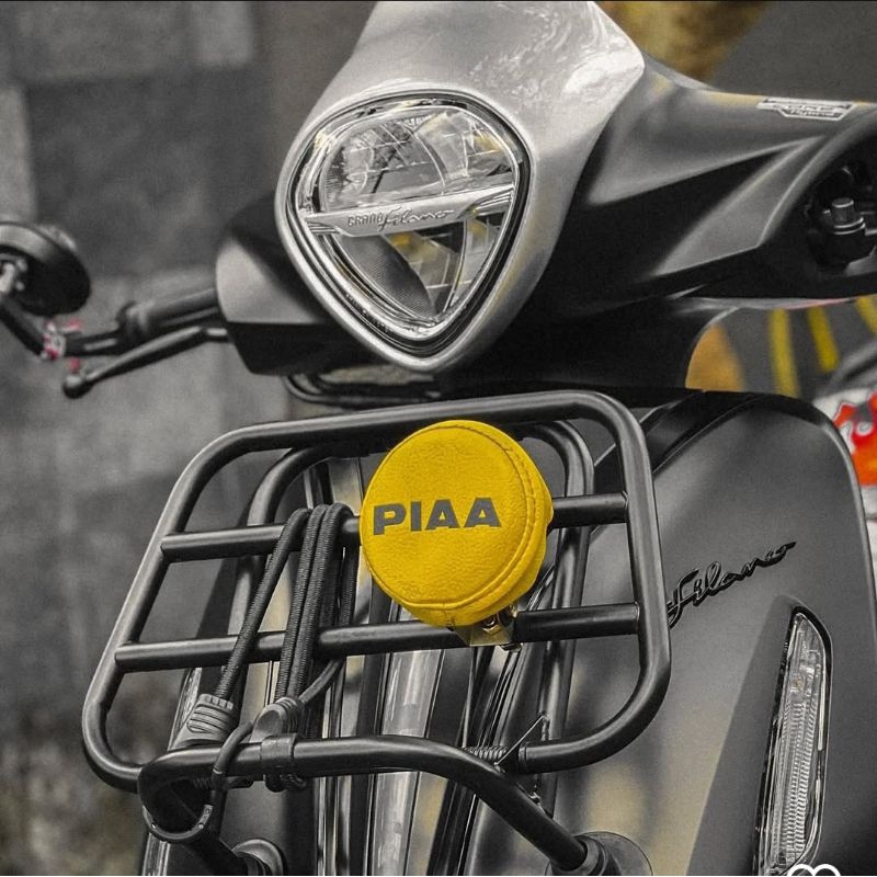 Mini Foglamp Custom cover 9cm Low watt Matic Retro Vespa Rally Look Campervan