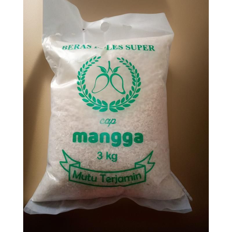 

Beras 3 kg Cap Mangga