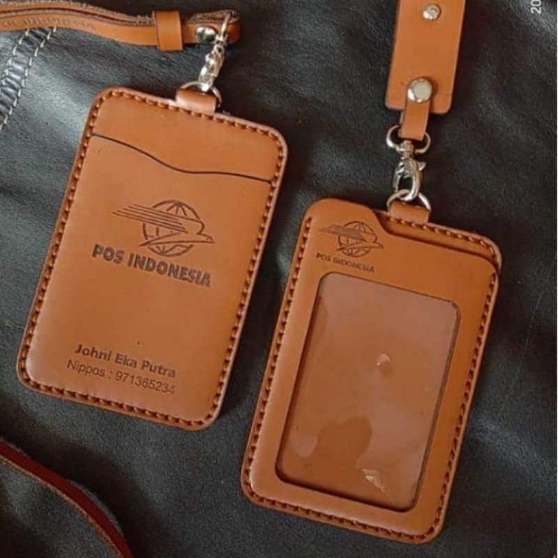 

Lanyard Kulit Premium ID Card – Desain Elegan + Free Custom Logo