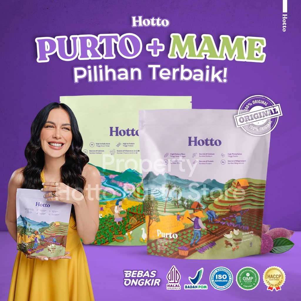 

Paket BUNDLING Hotto Purto & Hotto Mame - 2 Pouch (28 Sachet)