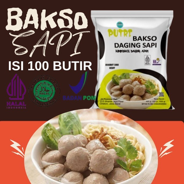 

Bakso Putri Shahila Daging Sapi 100 Butir