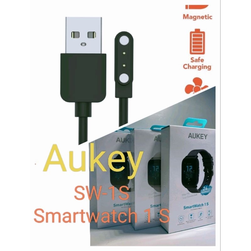Aukey SW-1S Smart Watch Kabel Charger Aukey Smartwatch 1 Pro SW-1P Smartwatch 1 S SW-1S Aukey LS02 M