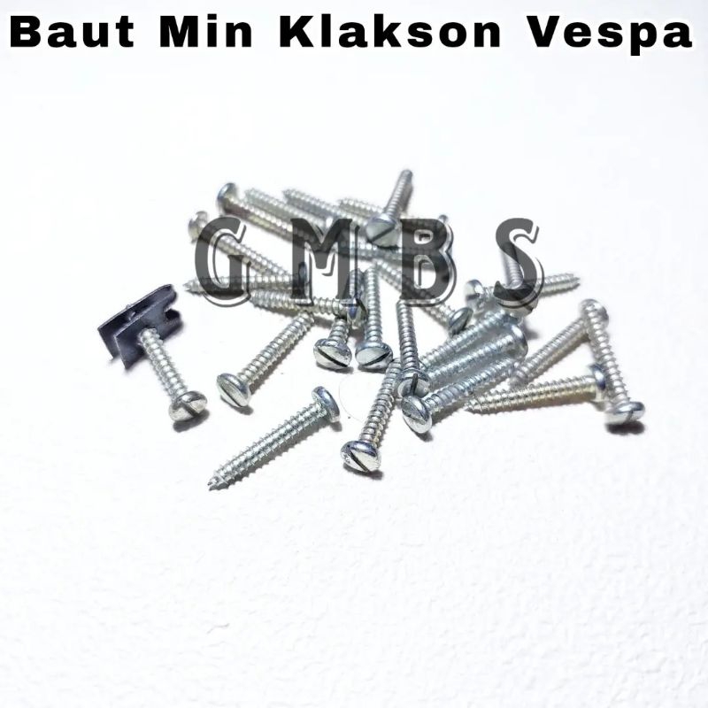 Baut Min Klakson Drat Kasar Vespa Super Sprint VBB VNB VGLA VGLB GL SS180