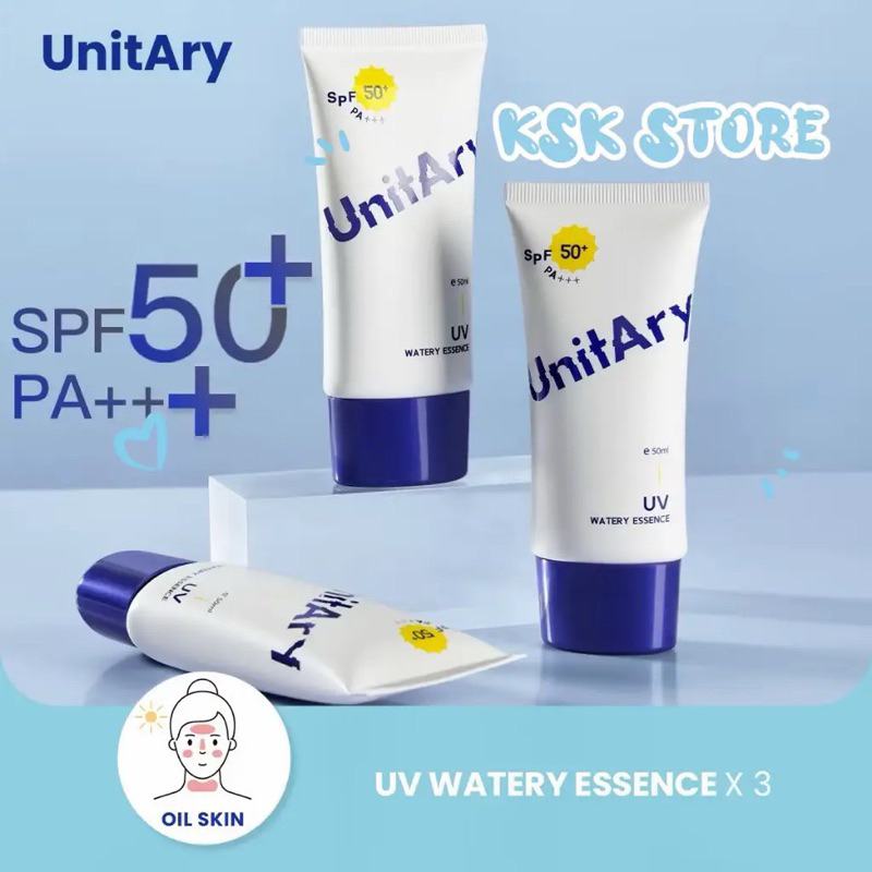 Unitary Uv Watery Essence Spf 50++ Pa++ / Pelembab wajah