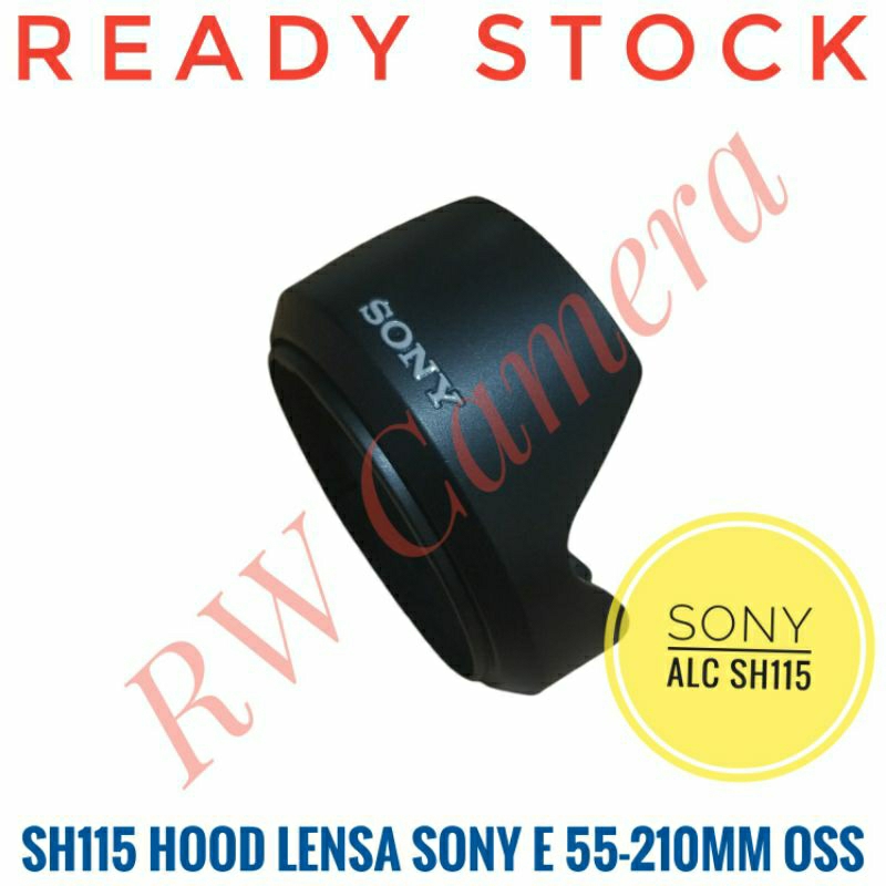 SH115 Hood Lensa Sony E 55-210mm OSS APSC E-Mount Lens 55-210 mm A6000 A6300 A6400 Lens Hood