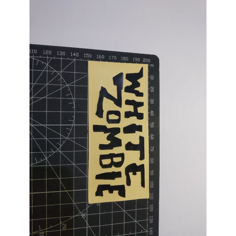 

stiker cutting white zombie