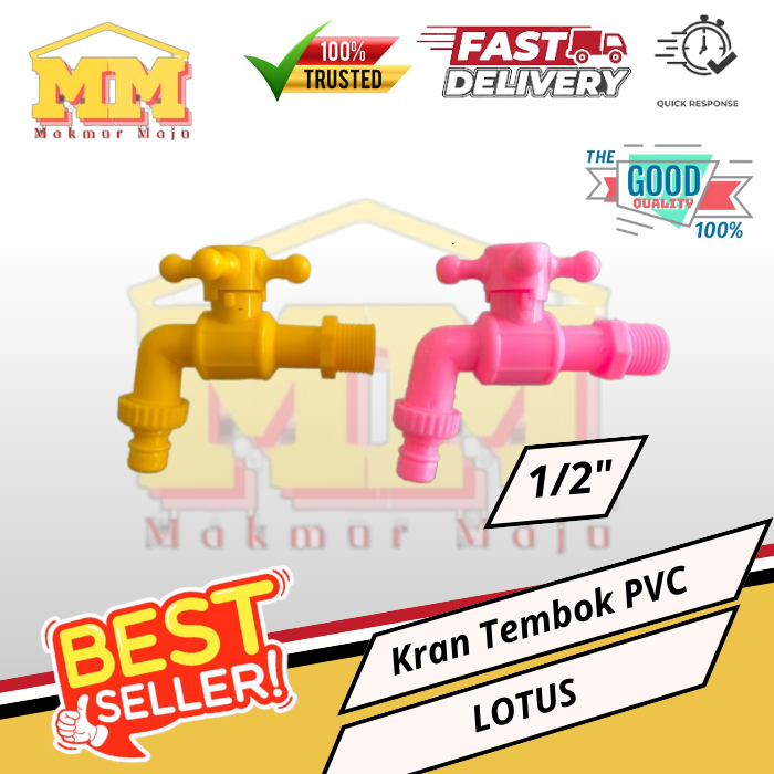 Kran Tembok Plastik / Keran Tembok Plastik Air LOTUS