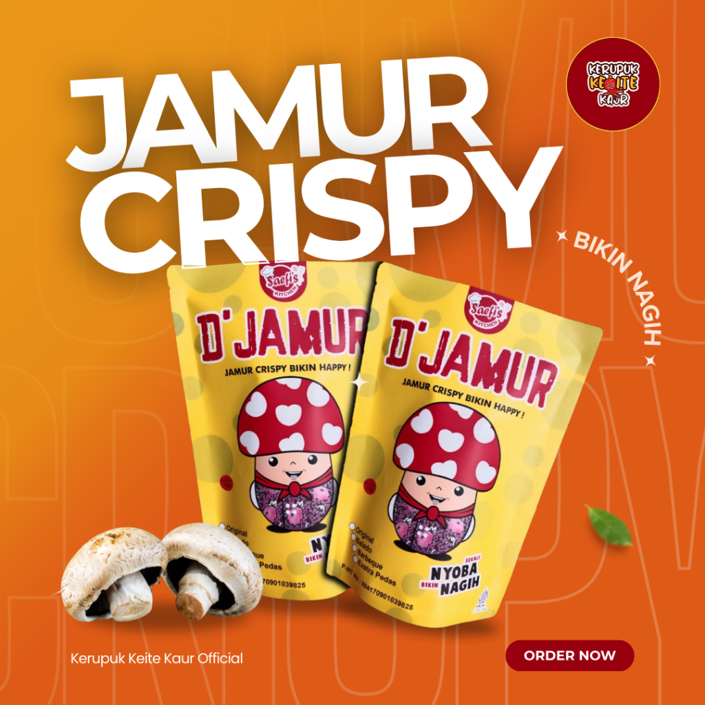 

Keripik Jamur Bengkulu 75gr
