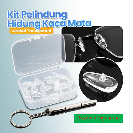 Kit Bantalan Hidung Kacamata isi 8PCS | Nosepad Frame Sunglasses Eyeglasses Anti Slip Silikon Nyaman