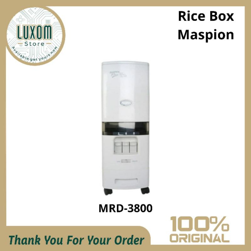Rice Box Maspion MRD-3800/Rice Box /Rice Box Maspion/Wadah beras/Tempat beras /Maspion
