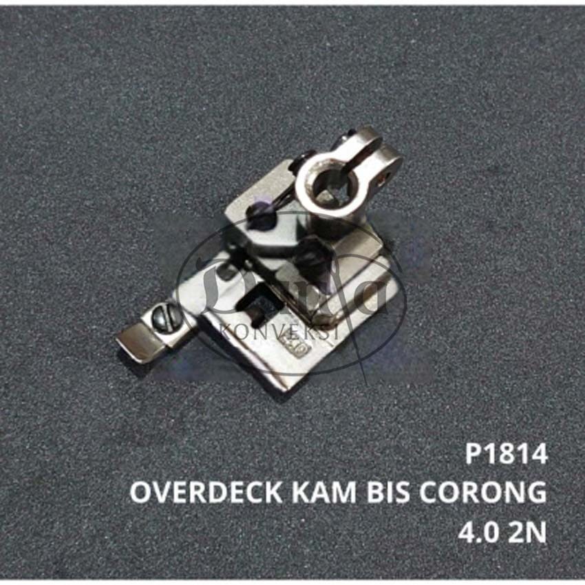 P1814 Sepatu Corong Kam Bis 4.0MM 2 Jarum Mesin Jahit Overdeck