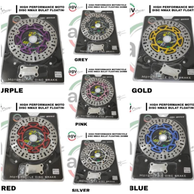 Piringan Cakram AGV Disk Brake Depan Yamaha Nmax 260mm Floating CNC Bulat