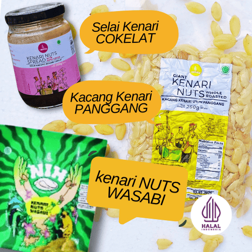 

PAHE OKE : Selai Kacang Kenari - Kacang Kenari Panggang - Snack Kenari Wasabi