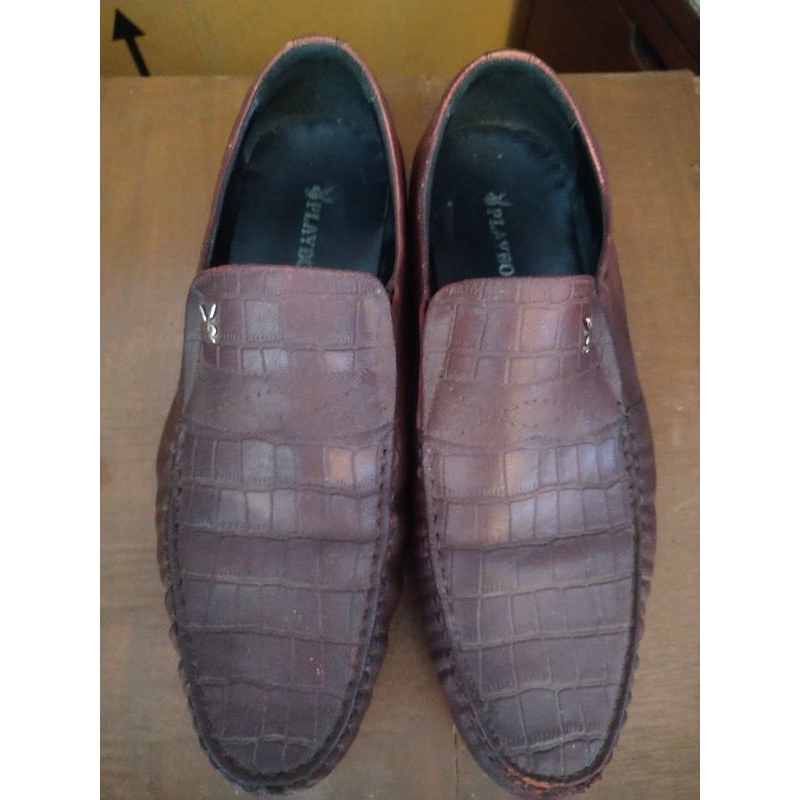 Sepatu Pantofel Pria Dark Purple|Sepatu Kulit Original Playboy