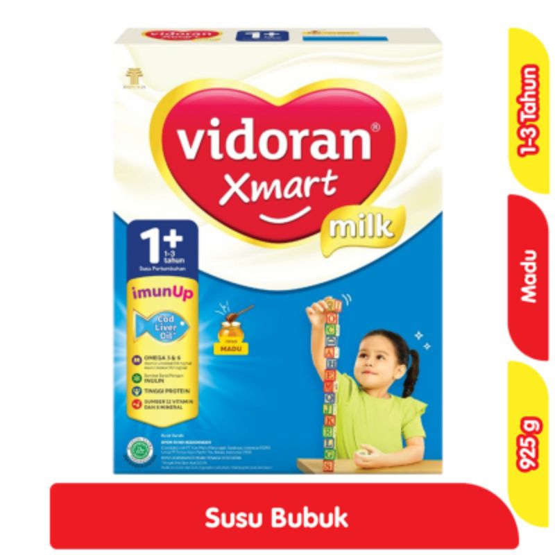 

vidoran Xmart 1+ Susu Pertumbuhan Anak 1-3 Tahun Madu 925 g