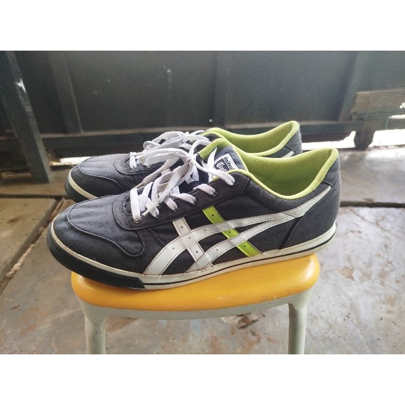 Onitsuka Tiger Aaron Black Lime Size 46.5(29.5)