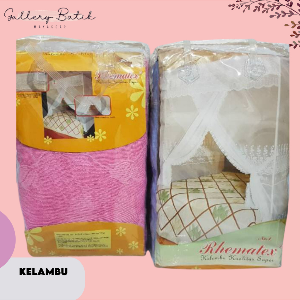 Kelambu Polos / Kelambu Rhematex Ukuran jumbo 180x200x200 MAKASSAR [[Gallery Batik Makassar]]