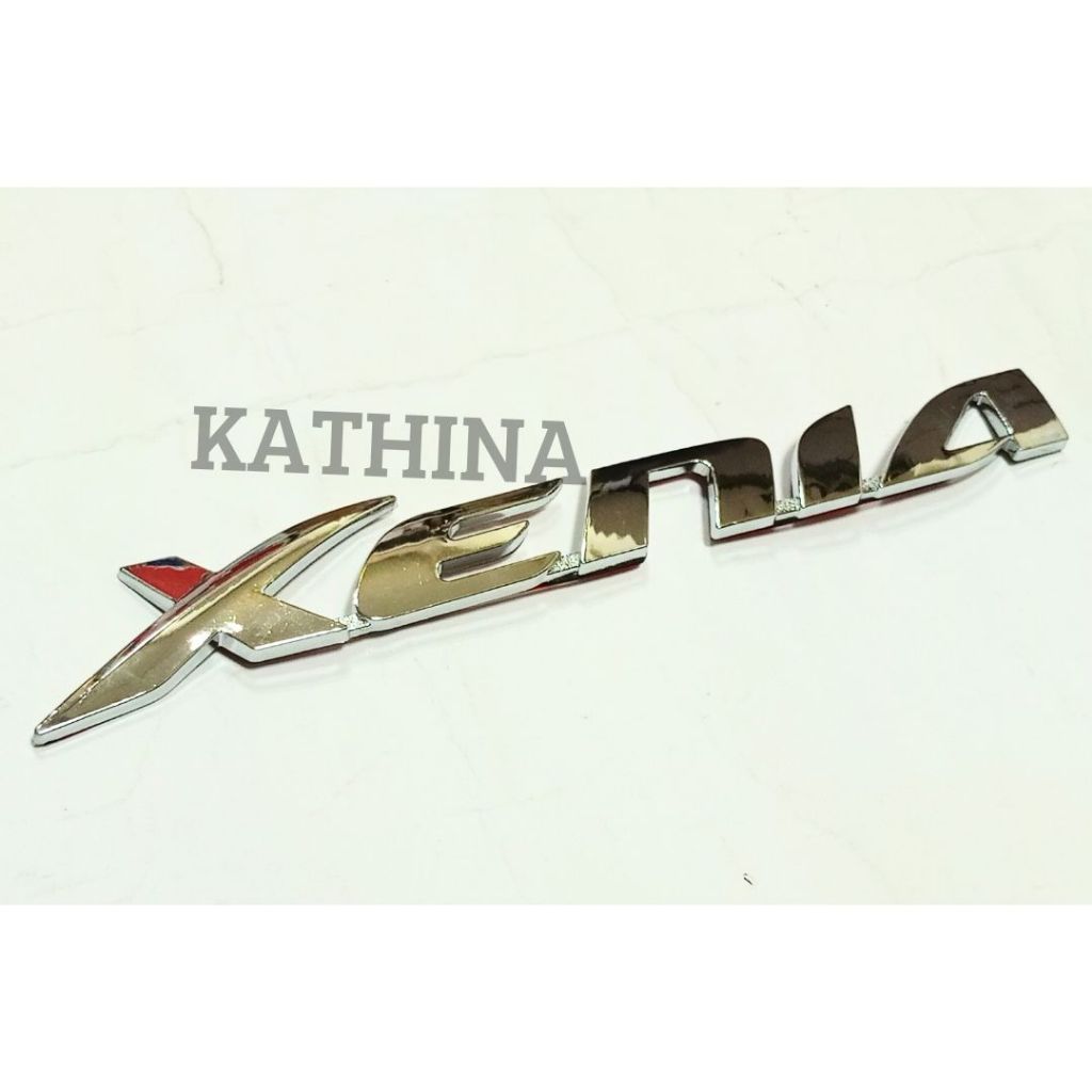 Emblem Logo Belakang Mobil Xenia Warna Chrome Emblem Tulisan Kecil