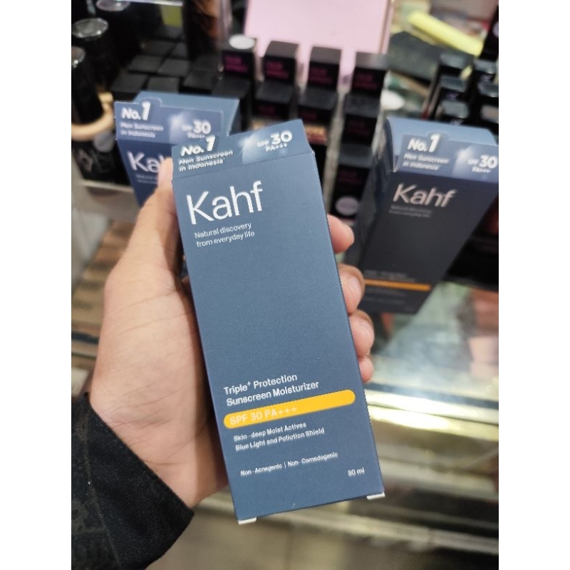 Kahf Sunscreen Spf 30 Triple+Protection moisturizer pria✨