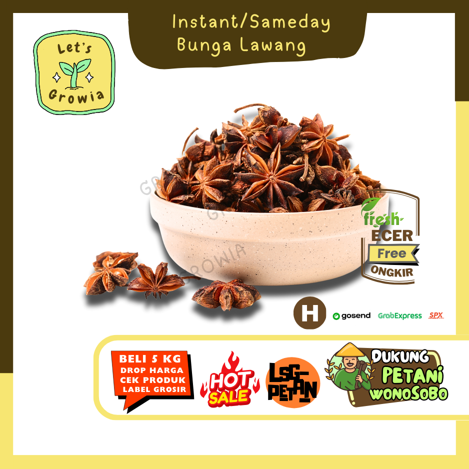 

Growia || Bunga Lawang / Pekak -- Hasil Petani Langsung ECER Sayur Gunung (H)