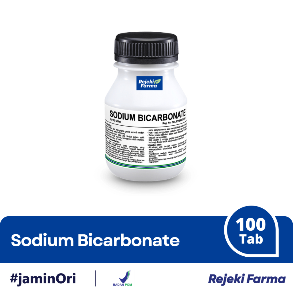 Sodium Bicarbonate 500 mg 100 Tablet - Bicnat 500mg Natrium Bikarbonat