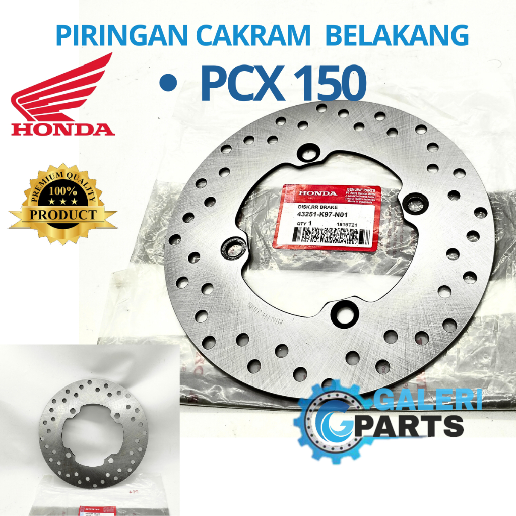 ASLI ORIGINAL PIRINGAN CAKRAM BELAKANG HONDA PCX 150 PSX 150 PCX150 PSX150 ORI ASLI