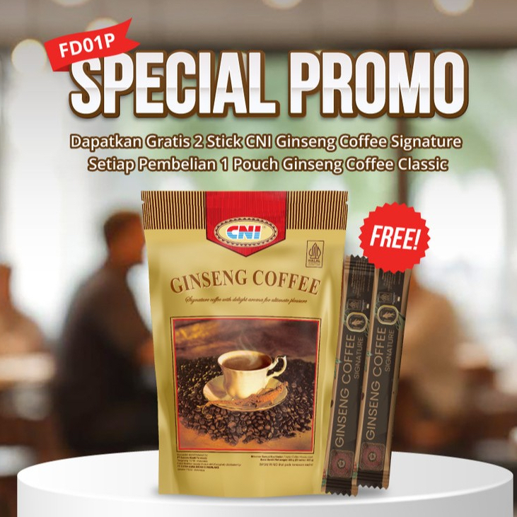 

GINSENG CNI COFFEE FREE 2 PC KOPI SIGNATURE