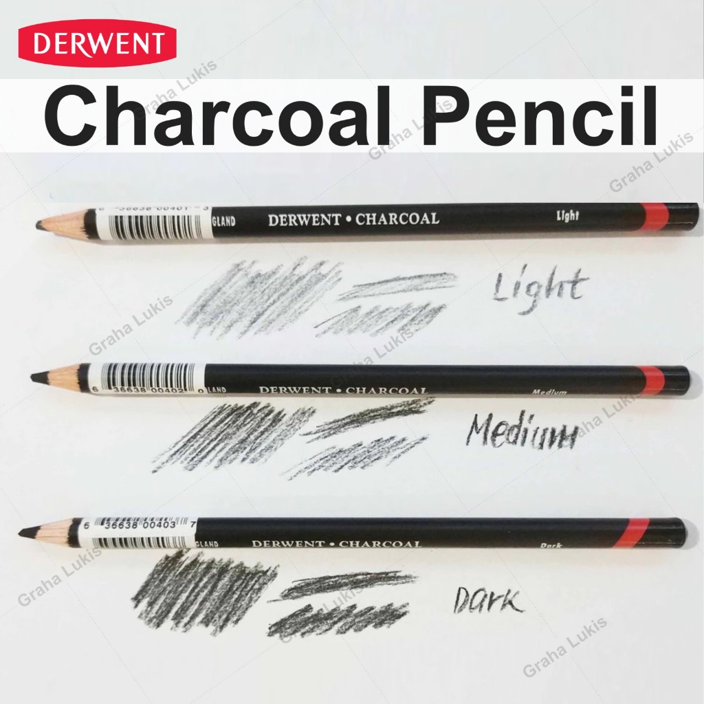 

RB Derwent Charcoal Pencil - Dark / Pensil Arang