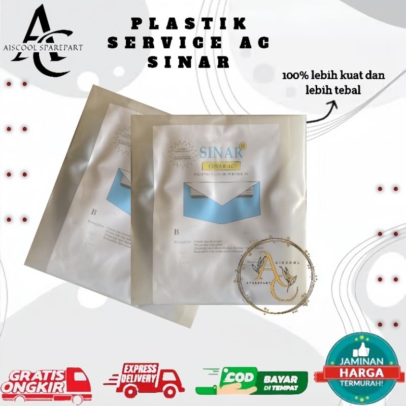Plastik cuci AC tebal merk SINAR  || Plastik cuci AC 1 PK || Plastik cuci AC 2pk||