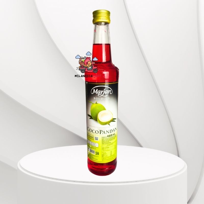 

Sirup Marjan Boudoin Coco Pandan 460ml 1 botol / Grosir 12 Botol