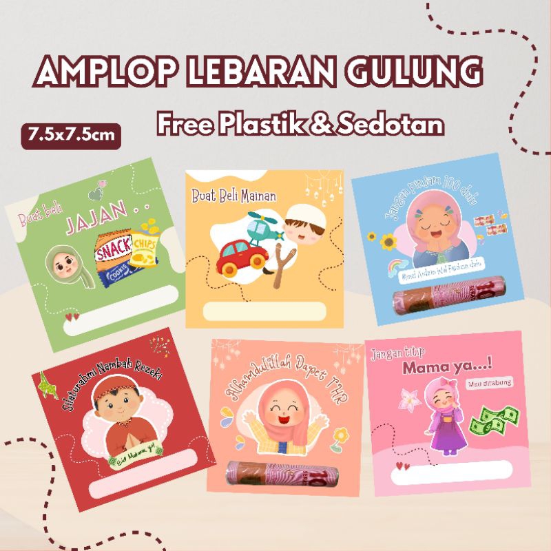 

ISI 20 AMPLOP LEBARAN MODEL SEDOTAN VIRAL / AMPLOP LEBARAN LUCU