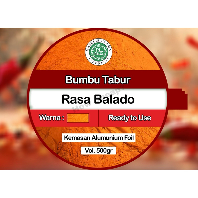 

Bubuk Balado 500gram Halal