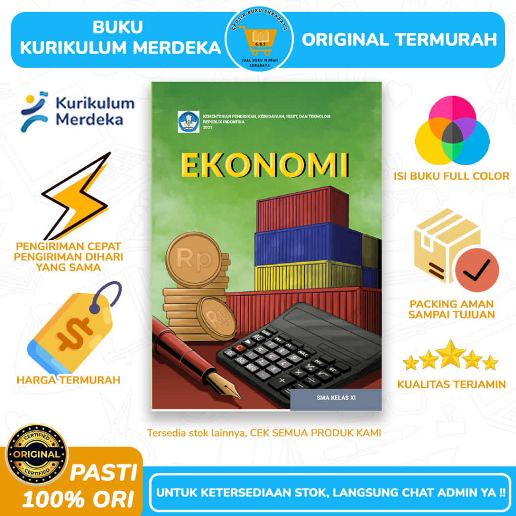 Buku Siswa Ekonomi Kelas 11 SMA/MA - Paket Kurmer - Kurikulum Merdeka