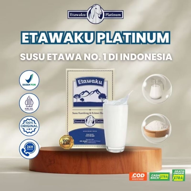 

Etawaku Platinum Original Susu Kambing Murni Atasi Nyeri Sendi & Tulang