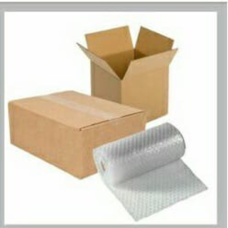 

Ekstra kardus dan Bubble Wrap
