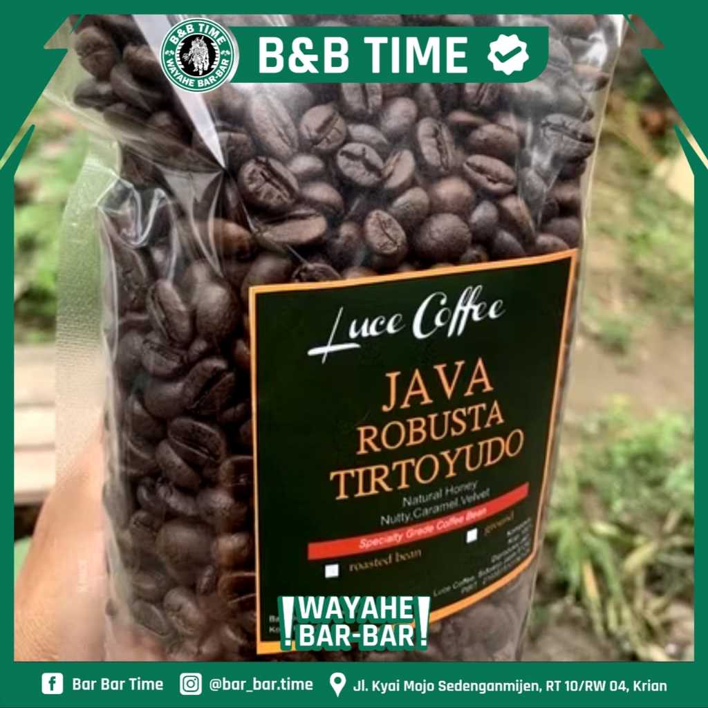 

[ORIGINAL] Kopi Robusta TIRTOYUDO 900gr - Biji atau Bubuk