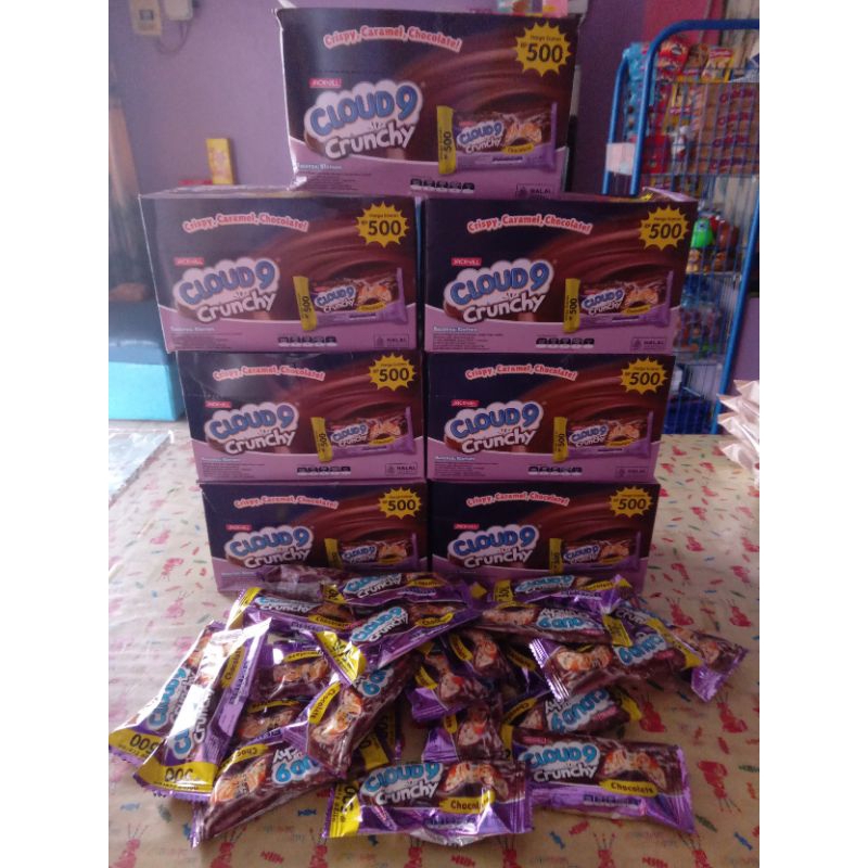 

COKLAT CLOUD9 CRUNCHY isi 24Pcs