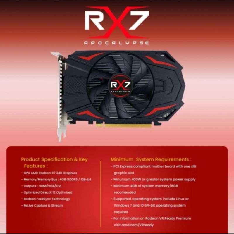 AMD R7 240 4GB Gddr5
