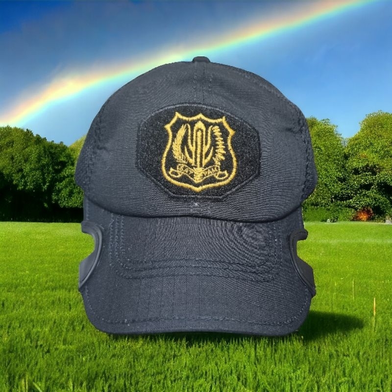 TOPI SATPAM TACTICAL COAK TOPI SATPAM COAK LOGO KUNING